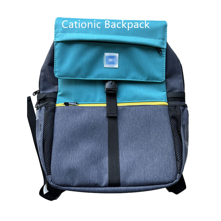 What material is the cationic backpack made of?